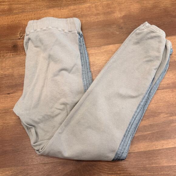 Monrow Supersoft Vintage Lounge Set w/ Silky Stripes in Sage Green size Medium - Picture 10 of 15